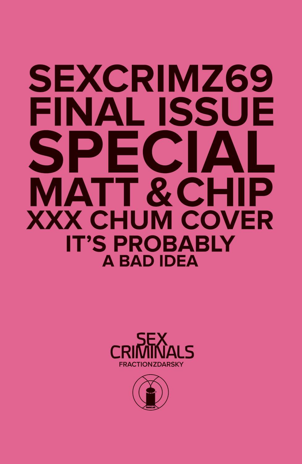 Sex Criminals (2013) #69 XXX Photo Cover