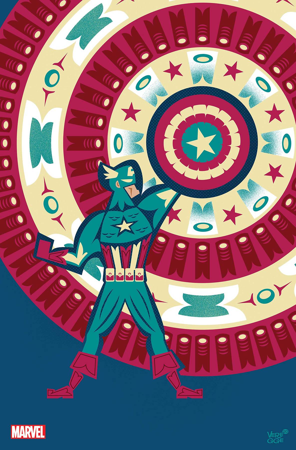 Captain America (2018) #25 Jeffrey Veregge Captain America Cover