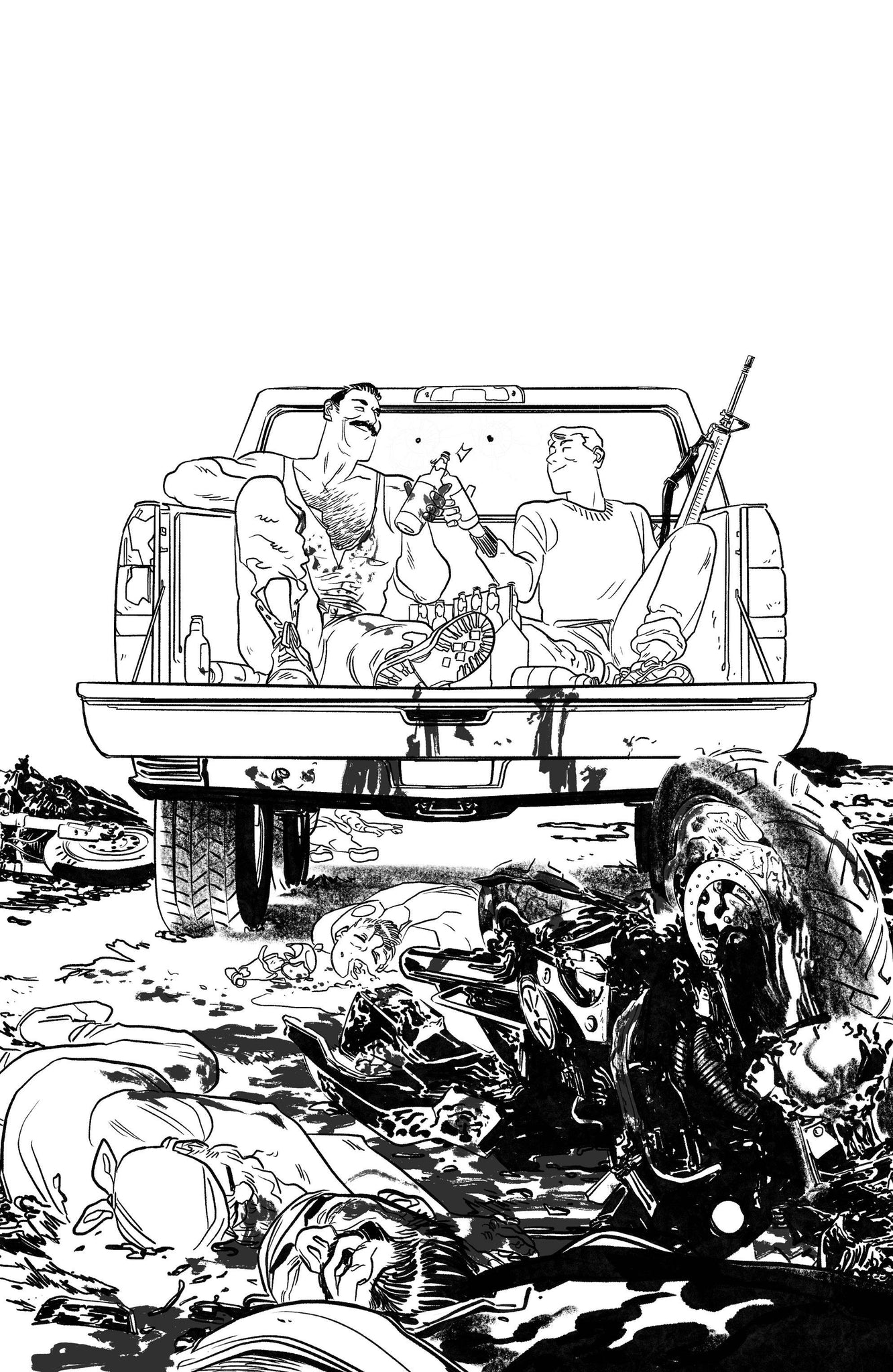 Skybound X (2021) #3 Erica Henderson Black & White Variant