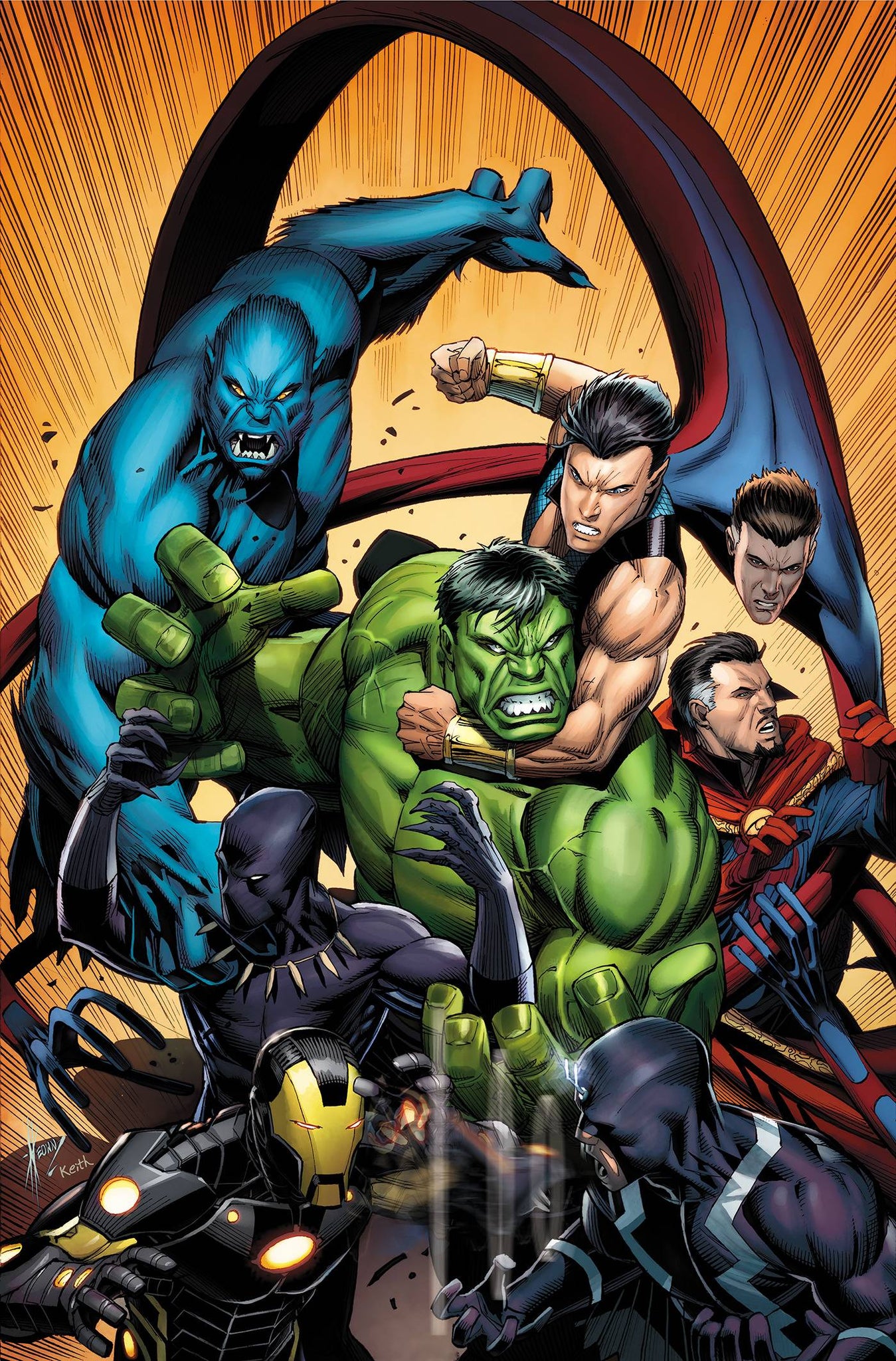 Avengers By Jonathan Hickman Omnibus Hc Volume 02 Direct Market Cover
