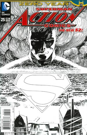 Action Comics (The New 52) #25 Black & White Variant