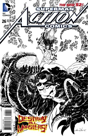 Action Comics (The New 52) #26 Black & White Variant