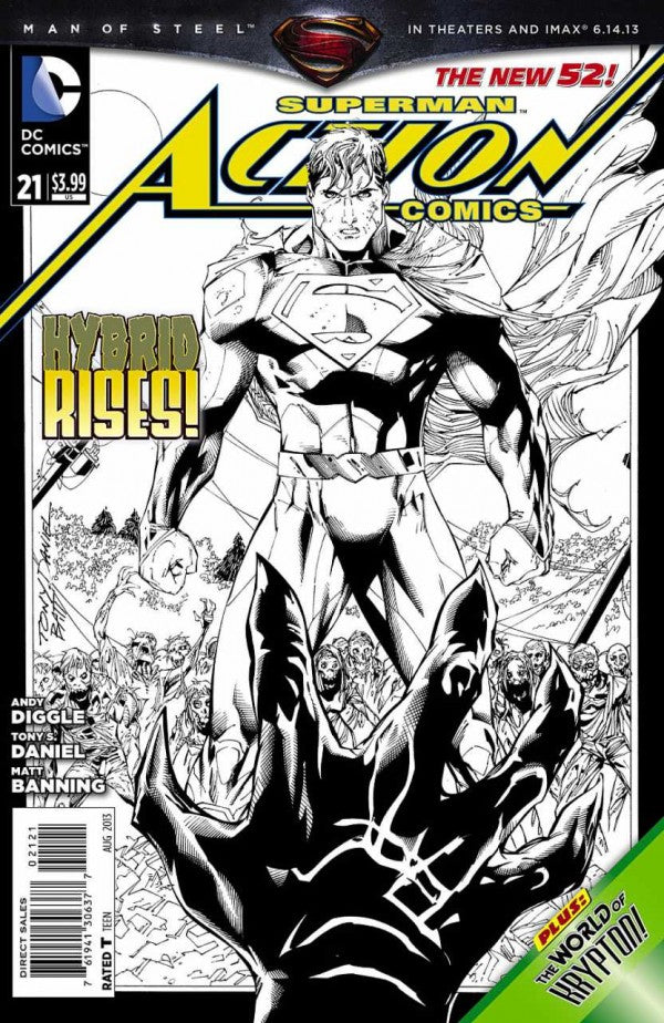Action Comics (The New 52) #21 Black & White Variant