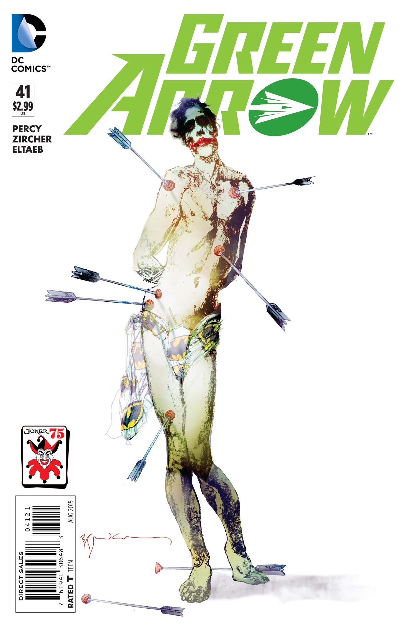Green Arrow (The New 52) #41 The Joker 75th Anniversary Variant