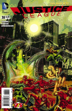 Justice League (The New 52) #38 The Flash 75th Anniversary Cover