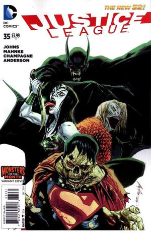 Justice League (The New 52) #35 Monsters of the Month Cover