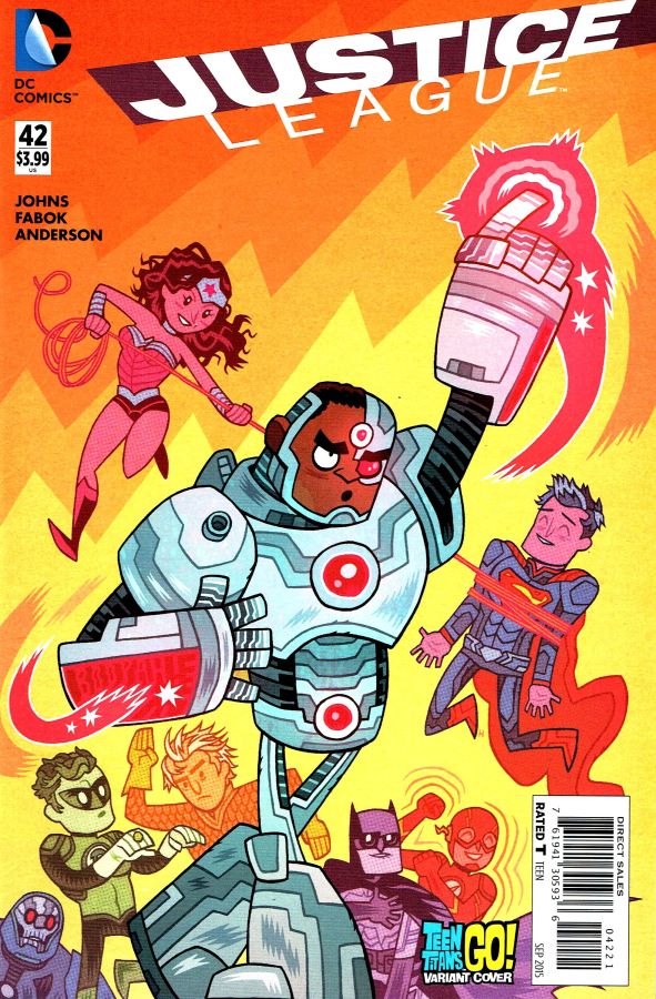 Justice League (The New 52) #42 Teen Titans Go! Cover