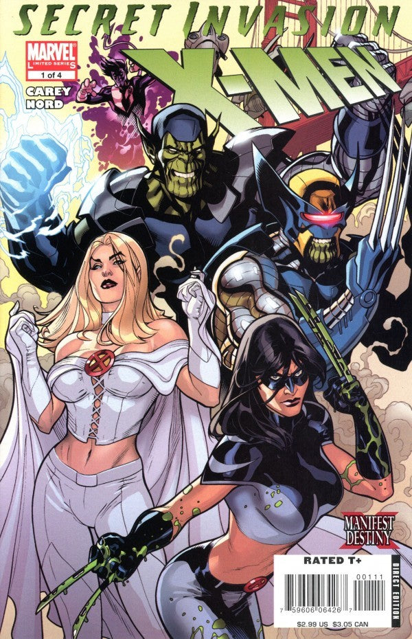 Secret Invasion: X-Men #1-4 Comic Set