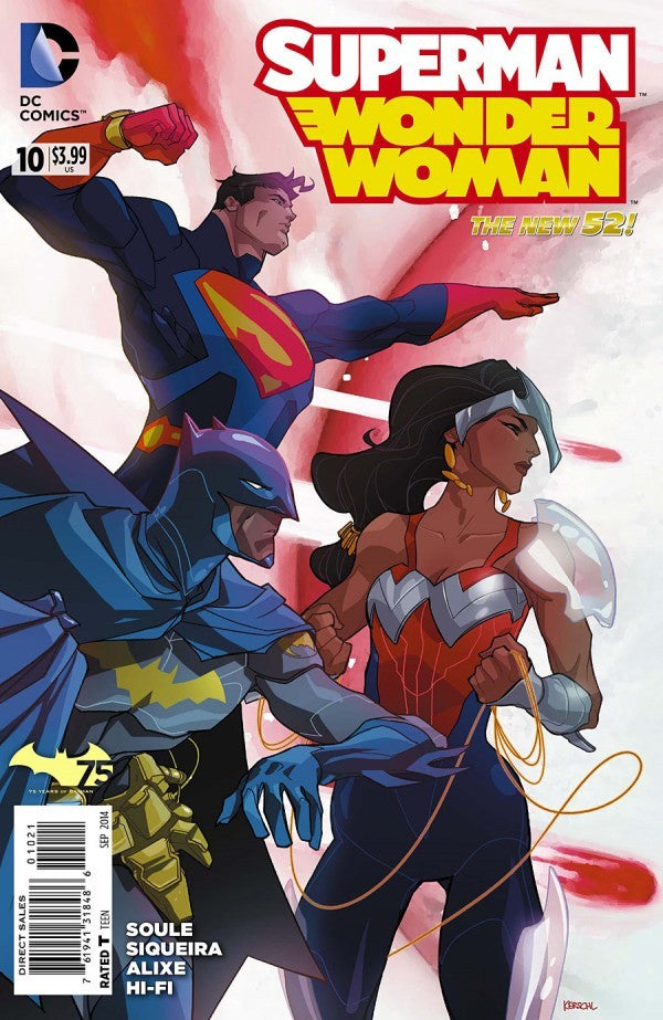 Superman / Wonder Woman (The New 52) #10 Batman 75th Anniversary Variant