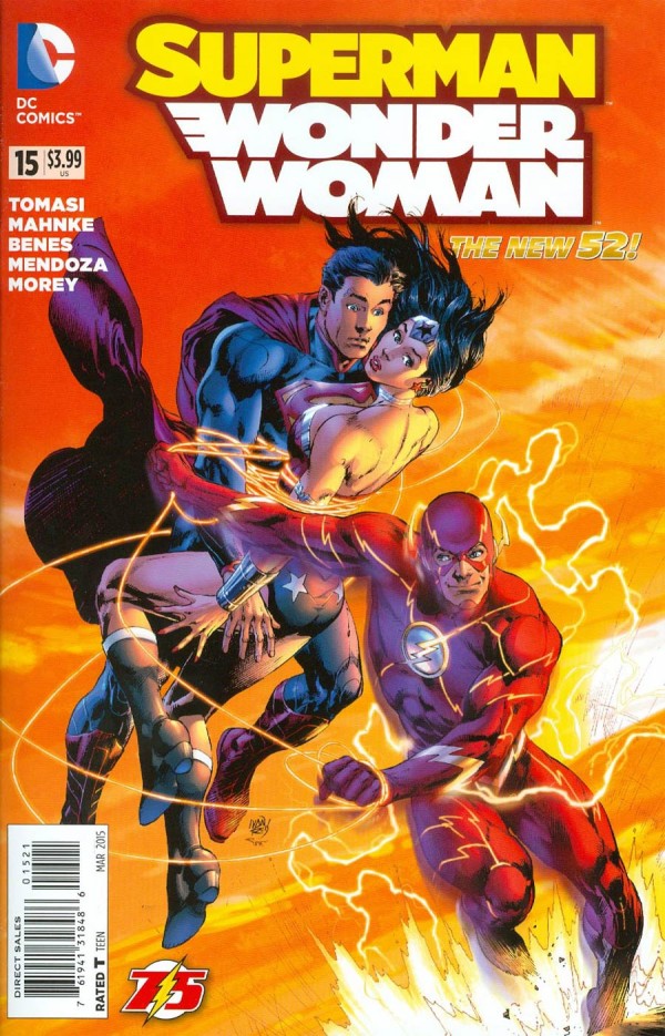 Superman / Wonder Woman (The New 52) #15 The Flash 75th Anniversary Variant