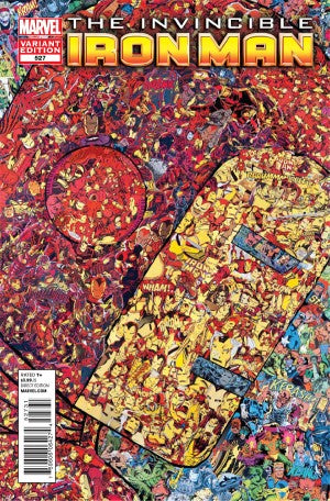 Invincible Iron Man (2008) #527 Collage Variant