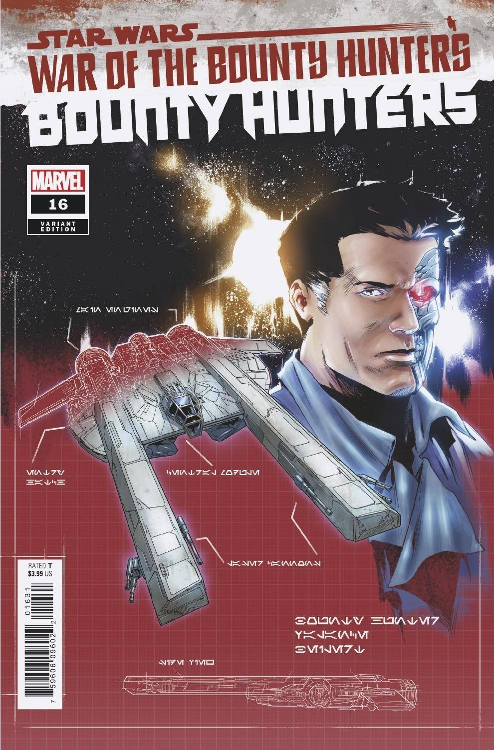 Star Wars - Bounty Hunters (2020) #16 Paolo Villanelli Blueprint Cover