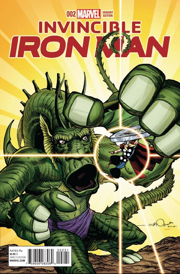 Invincible Iron Man (2015) #02 Kirby Monster Variant
