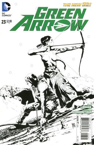Green Arrow (The New 52) #23 Black & White Variant