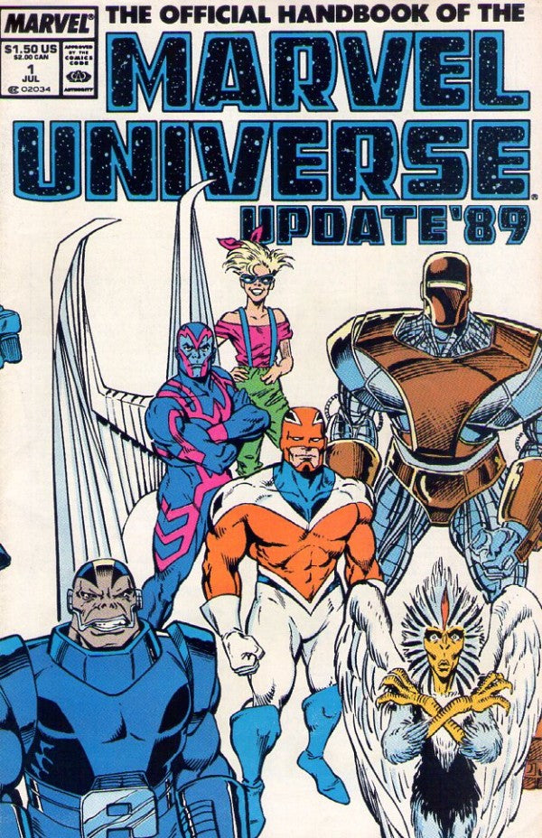 Official Handbook of the Marvel Universe Update 1989 #1 - #8 Set