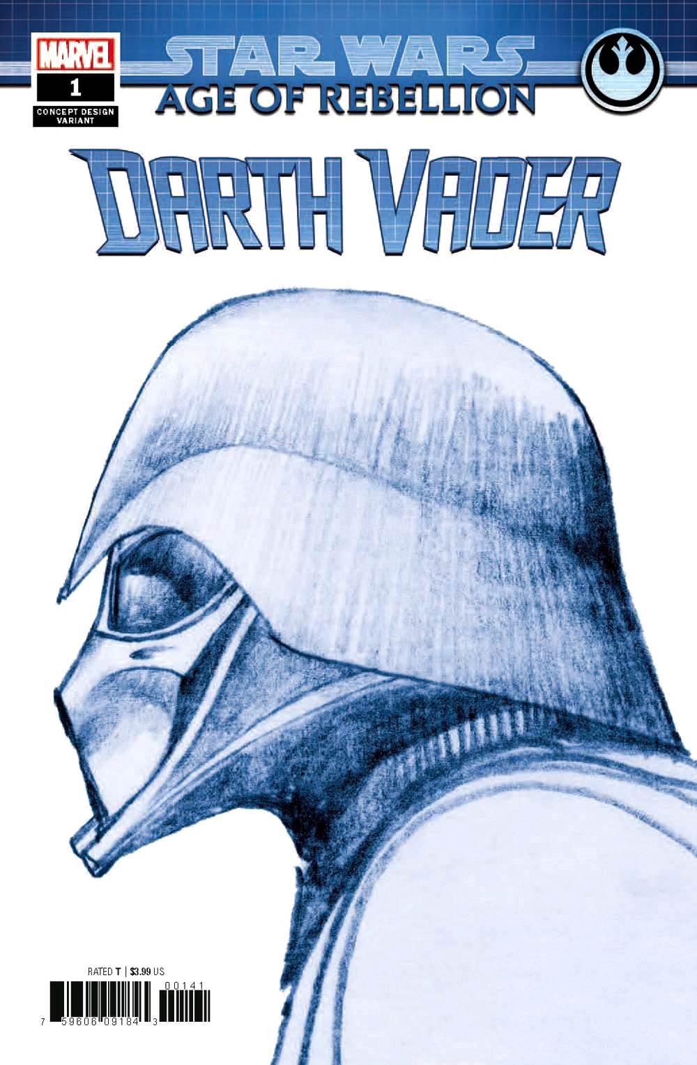 Star Wars: Age of Rebellion - Darth Vader #1 Concept Design Cover