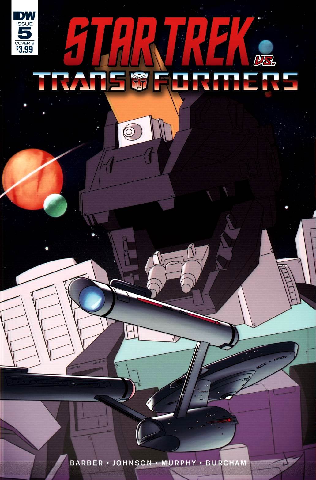 Star Trek Vs Transformers #5 (of 5) Josh Burcham Cover
