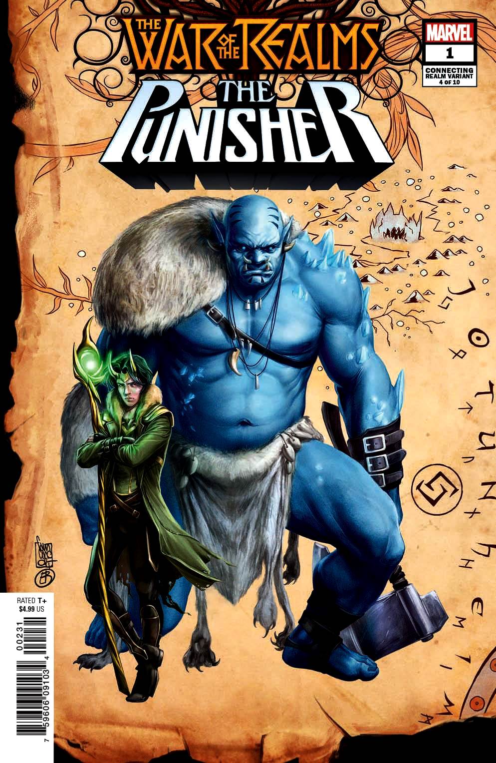 War of the Realms: The Punisher (2019) #1 (of 3) Giuseppe Camuncoli Connecting Realm Cover