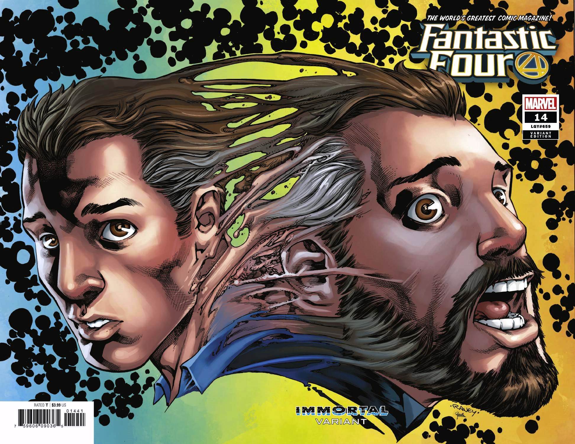 Fantastic Four (2018) #14 Tom Raney Reed Richards  Immortal Wraparound Cover